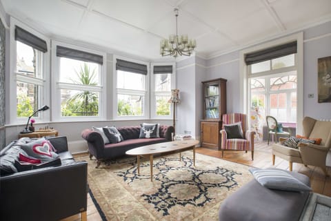 Eclectic Lounge with open fire