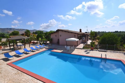 View of the house with private pool.