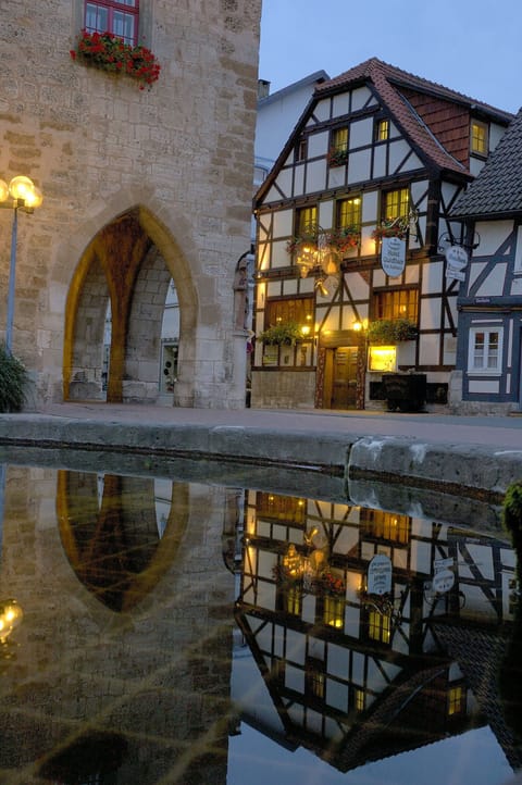 Front of property - evening/night