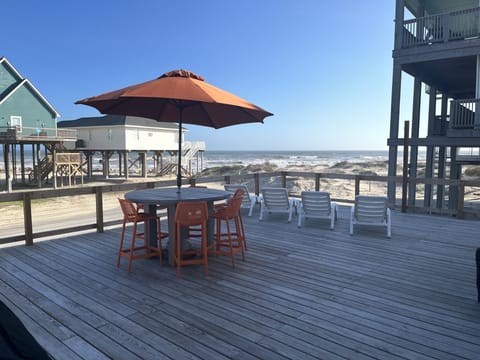 The front deck!