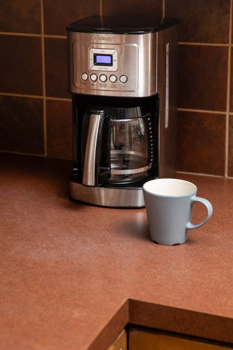 Drip coffee maker, filters are provided