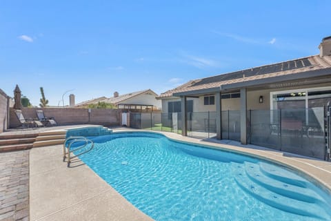 Outdoor fenced in pool
