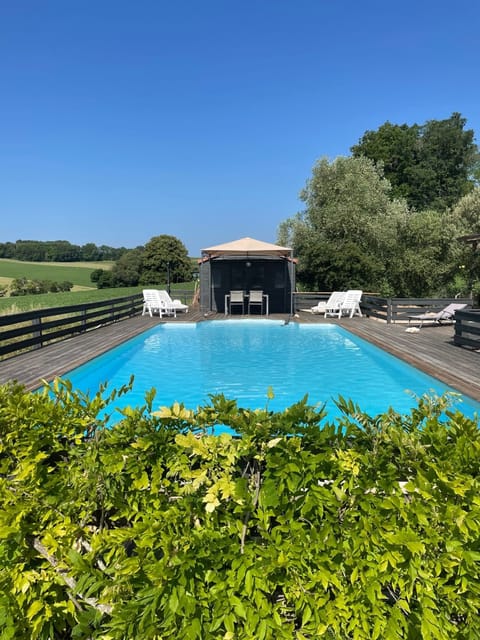 The pool 10m by 5m.