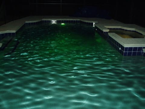 Pool At Night With Mood Lights