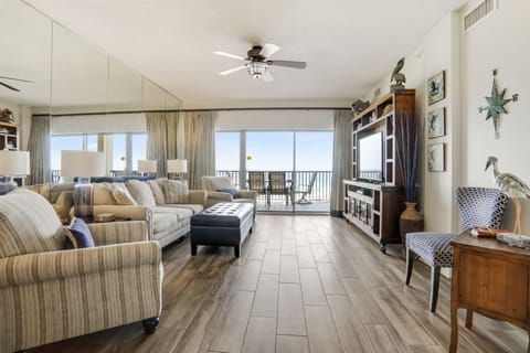 Living room with a great view and a QS sofa sleeper