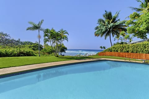 overlooking pool into bay