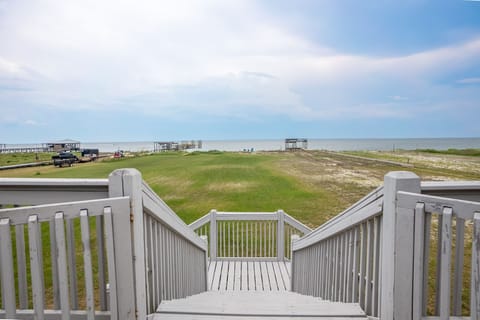 Step on down to your private bayfront beach