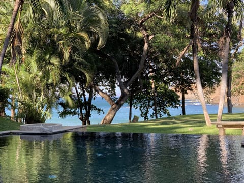 Yes, the ocean is that close!  View from the villa's private pool.  