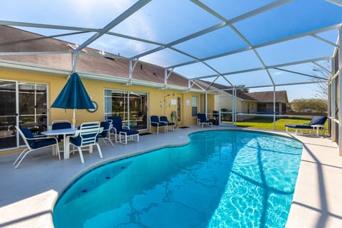 Pool deck with sun all afternoon