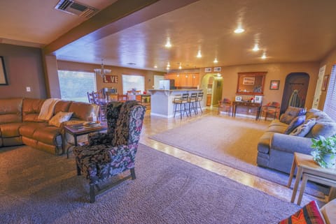 Spacious & open living room with natural light.
