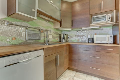 Plenty of counter space to prepare meals.