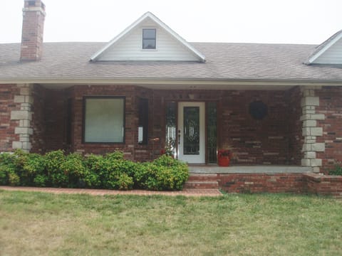 Front of house. Actually a three story house but only rent top two. 