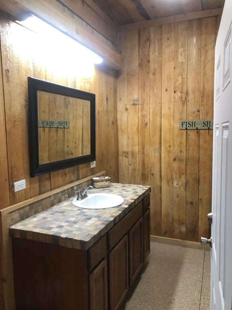 Bathroom Sink in the back building