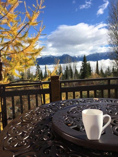 Morning coffee with a view of the Columbia Valley