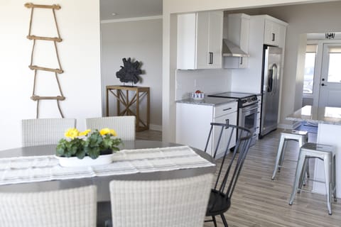 Dining room and kitchen