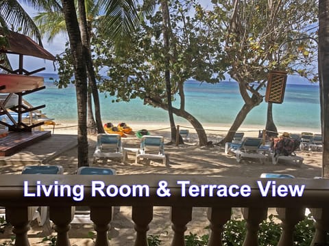 Watch the sunset dip right into the ocean from your private terrace!