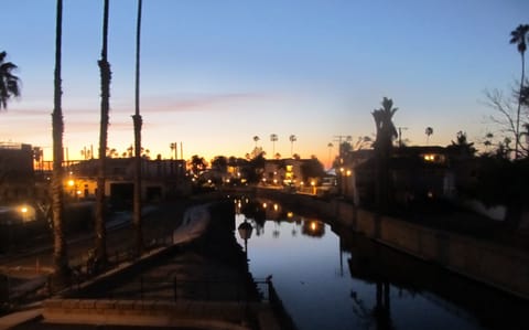 Sunset from our balcony.
