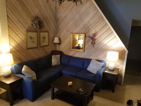 Our cozy living room area with plenty of seating space