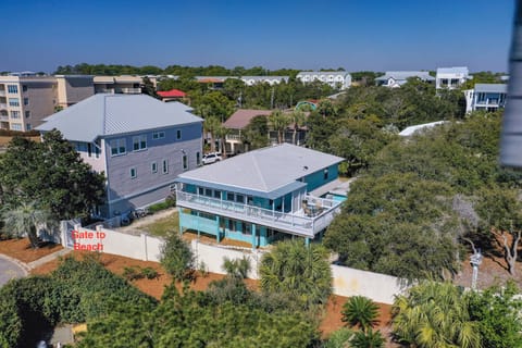 Aerial view of the house from the Southeast