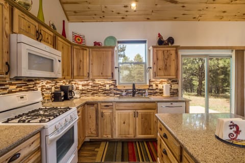 Kitchen-great views from windows!