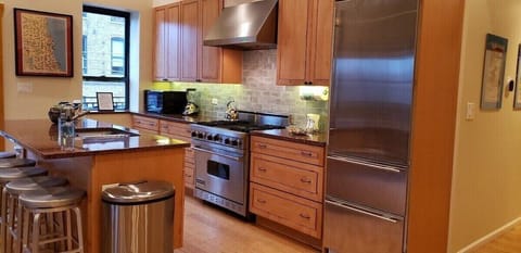 Fully stocked chef's kitchen