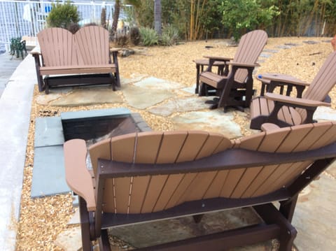 FIre Pit on the sea wall