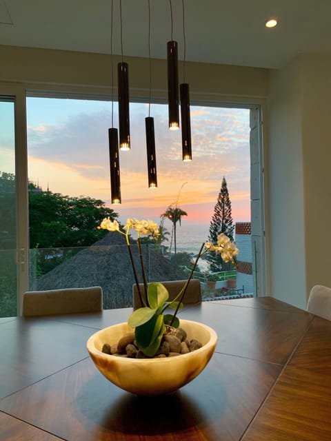 Landscape view from dining room. 