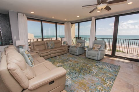 Living Room Area Is Very Ample With Fantastic Ocean views