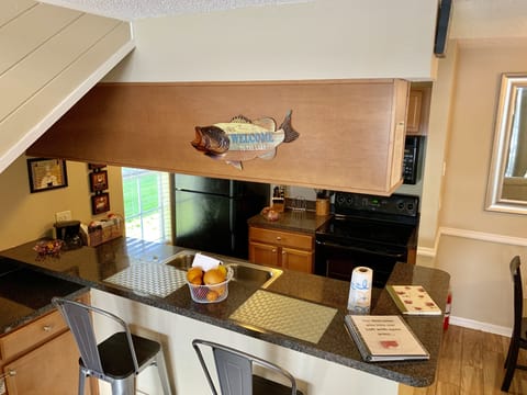 Fully stocked kitchen