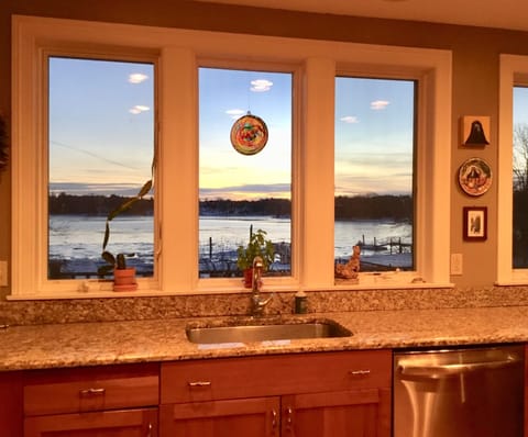 Winter view from kitchen