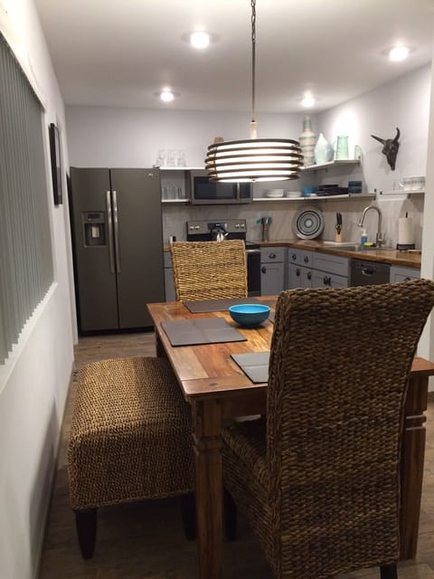 Kitchen and dining area.