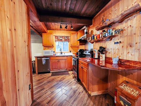 View of the kitchen from the family room
