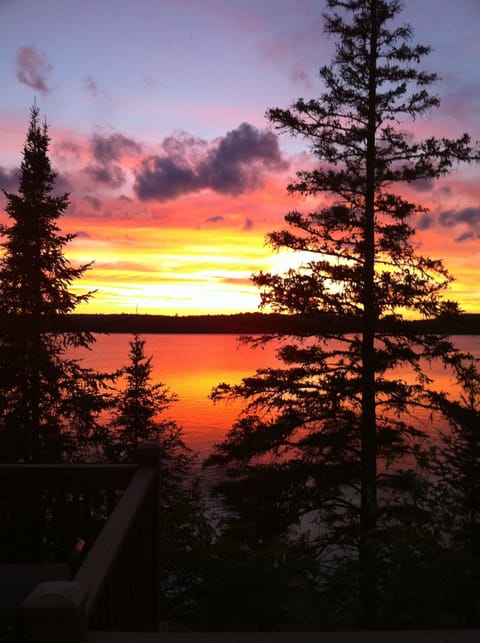One of the amazing sunsets- photo taken from the deck
