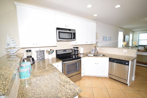 Kitchen is well stocked for all your needs during your stay.