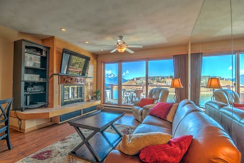 Living Room View. Please note, grill was removed per insurance requirements. 