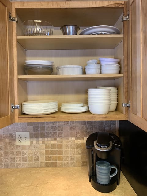 Fully stocked kitchen with all of the necessities