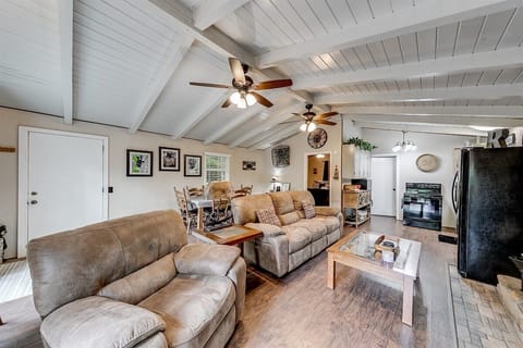 Living room looking towards kitchen