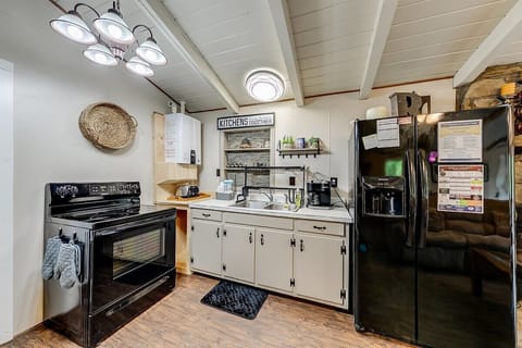 Kitchen with drip coffee maker