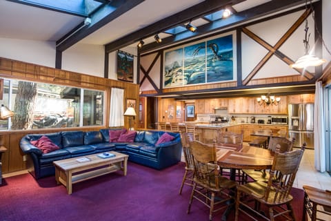 Large great room open to the kitchen for easy flow of people and space for everyone to be together.