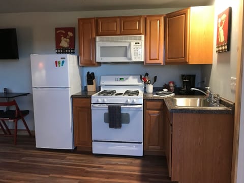Fully Stocked Kitchen.
