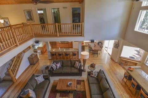 View from the loft of the great room