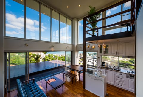 Villa, Sea View | Living room | Flat-screen TV