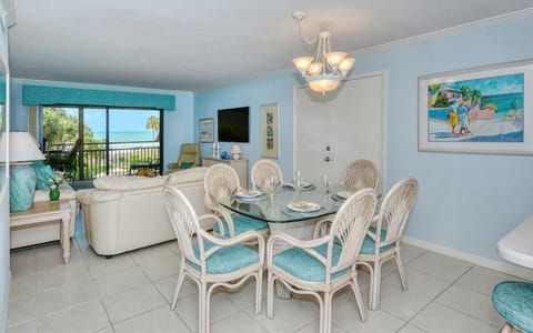 Dining room and living room space 