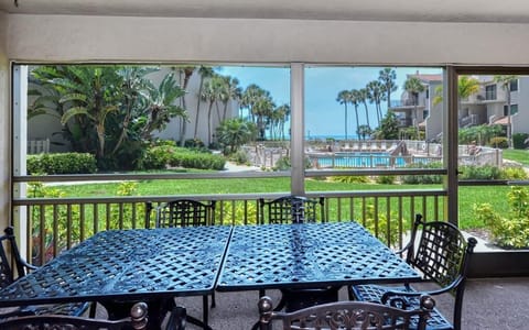 View of pool from patio 