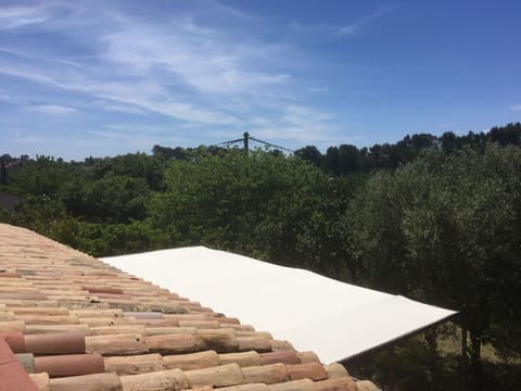 View from upstairs balcony