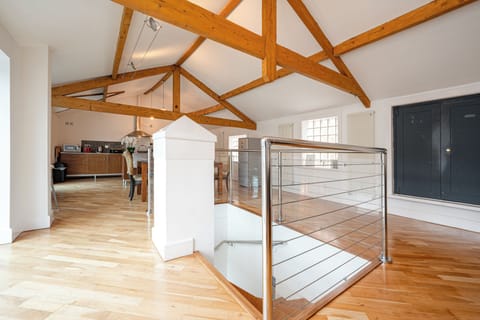 Open plan living area and kitchen