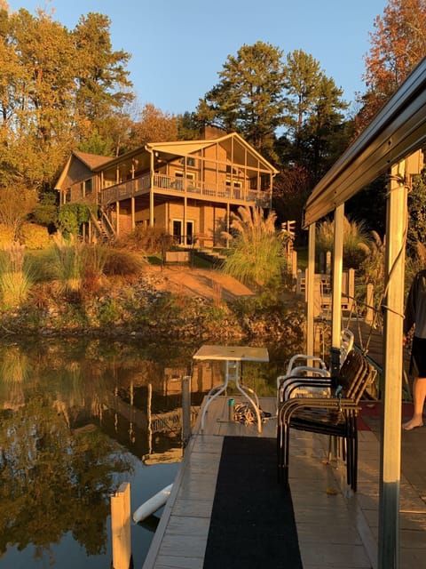 From our dock looking at our home!