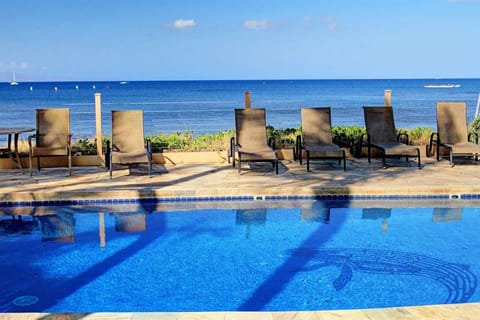 Blue water as far as your eyes can see.