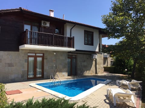 View towards villa pool