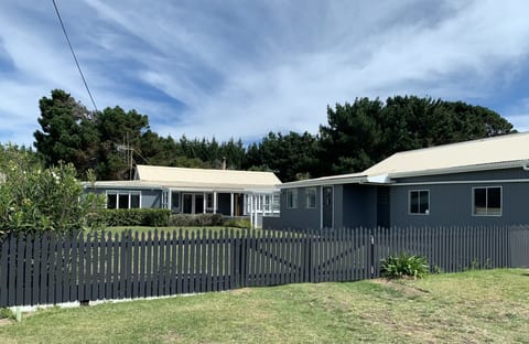 Fully fenced front section.